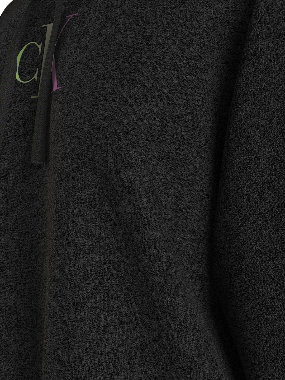 Calvin Klein GRADIENT CK HOODIE Kadın Siyah Hoodie