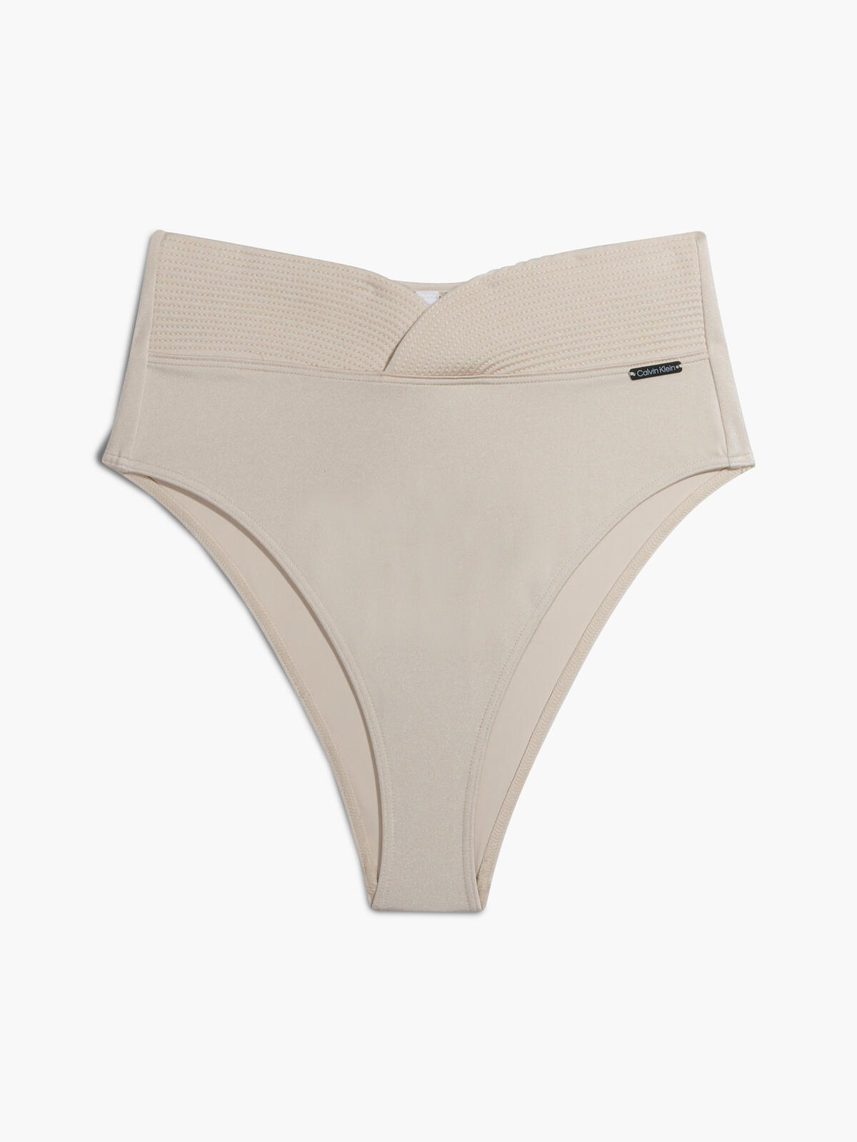 Calvin Klein HIGH WAISTED BIKINI Kadın Krem Bikini Altı