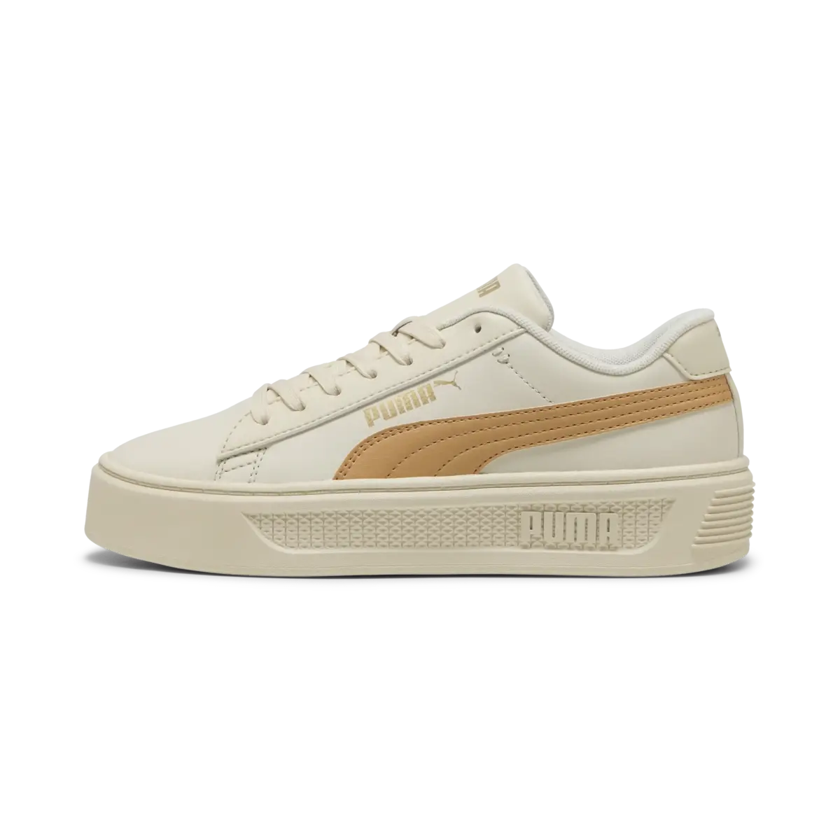 Puma Smash Platform v3 Bej Kadın Spor Ayakkabı