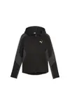 Puma EVOSTRIPE Full-Zip Hoodie Siyah Kadın Fermuarlı Hoodie