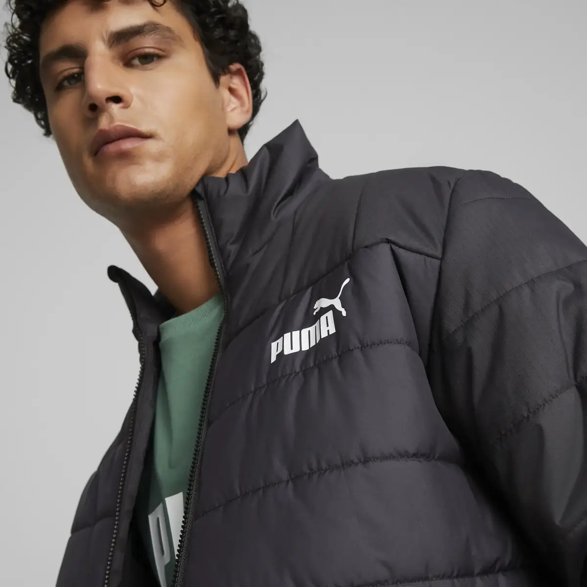 Puma ESS+ Padded Jacket Siyah Erkek Şişme Mont