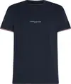 Tommy Hilfiger TOMMY LOGO TIPPED TE, DW5 Siyah Erkek T-Shirt & Polo