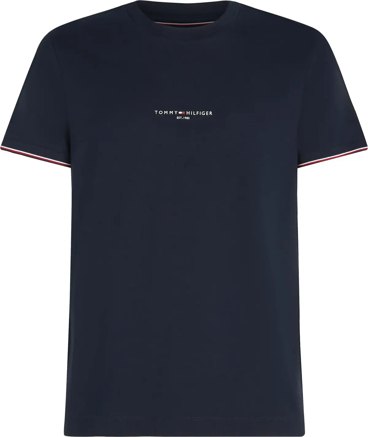 Tommy Hilfiger TOMMY LOGO TIPPED TE, DW5 Siyah Erkek T-Shirt & Polo