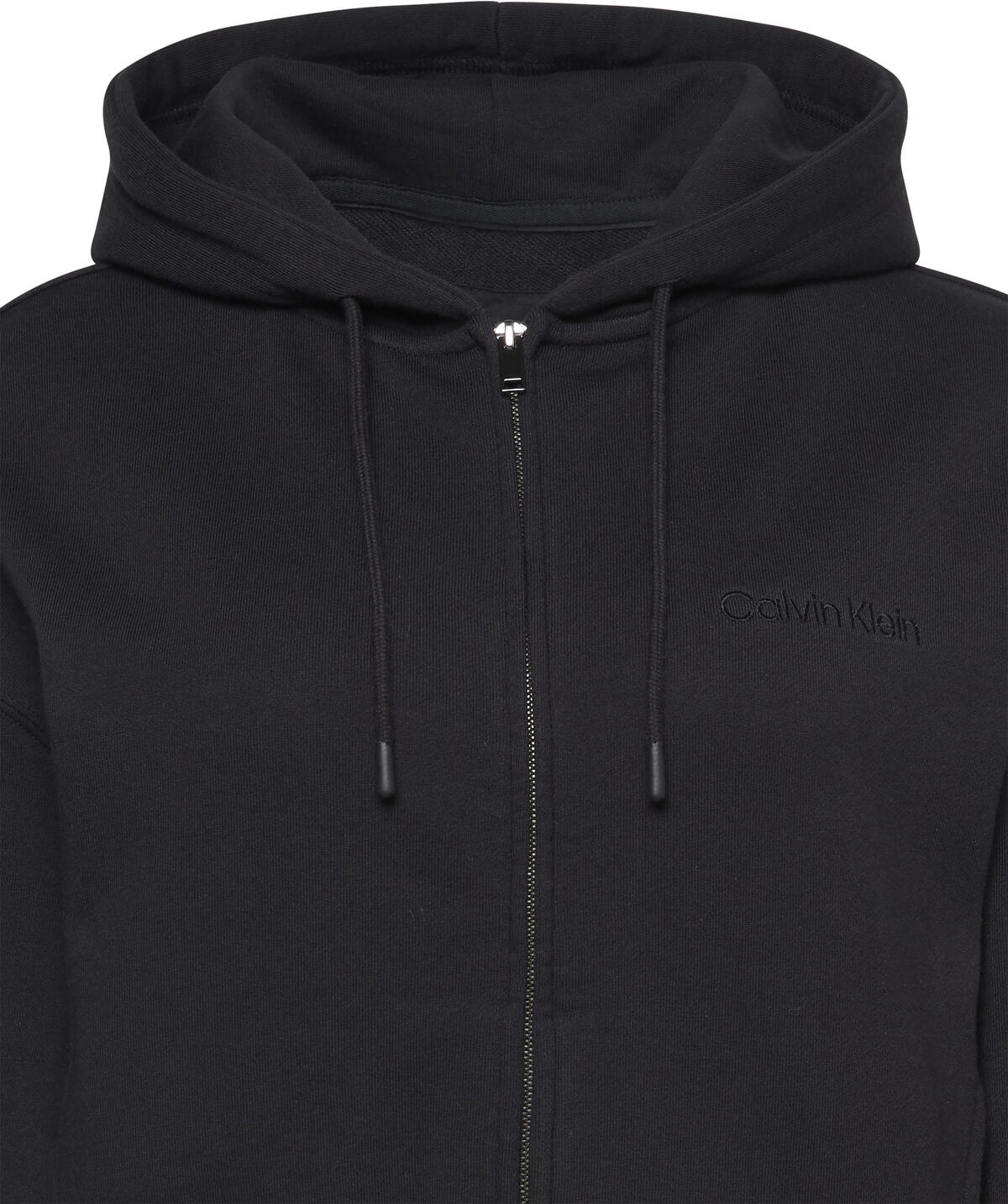 Calvin Klein FULL ZIP SWEAT HOODIE Siyah Kadın Sweatshirt Calvin Klein FULL ZIP SWEAT HOODIE Siyah Kadın Sweatshirt