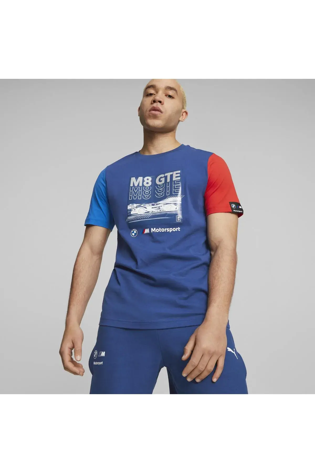 Puma BMW MMS Car Graphic Tee Mavi Erkek T-Shirt