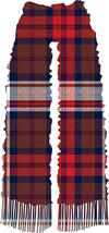 Tommy Hilfiger TOMMY CHECK SCARF Kadın Kırmızı Atkı