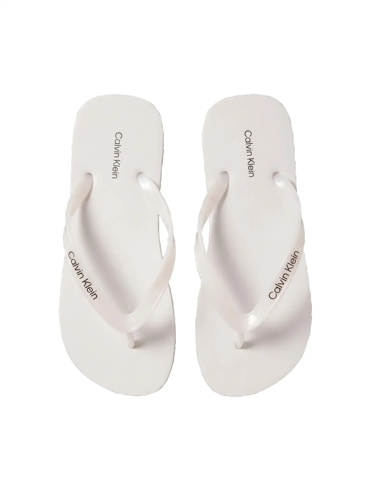 Calvin Klein FLIP FLOP TPU METALL Beyaz Kadın Parmak Arası Terlik