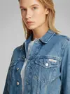 Calvin Klein CROPPED 90'S DENIM J, 1A4 Mavi Kadın Kot Ceket