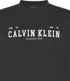 Calvin Klein SS 30S WHSL CALVIN COLL WORD GRA Erkek Siyah T-Shirt