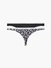 Calvin Klein THONG 2PK Kadın Siyah Tanga Set