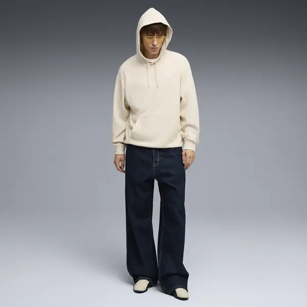 Puma ESS ELEVATED Relaxed Hoodie Krem Erkek Sweatshirt