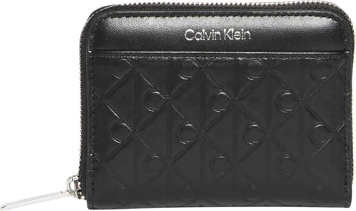 Calvin Klein EMBLEM AOP EMBOSSED ZIP AROUND Siyah Kadın Çanta & Cüzdan Calvin Klein EMBLEM AOP EMBOSSED ZIP AROUND Siyah Kadın Çanta & Cüzdan