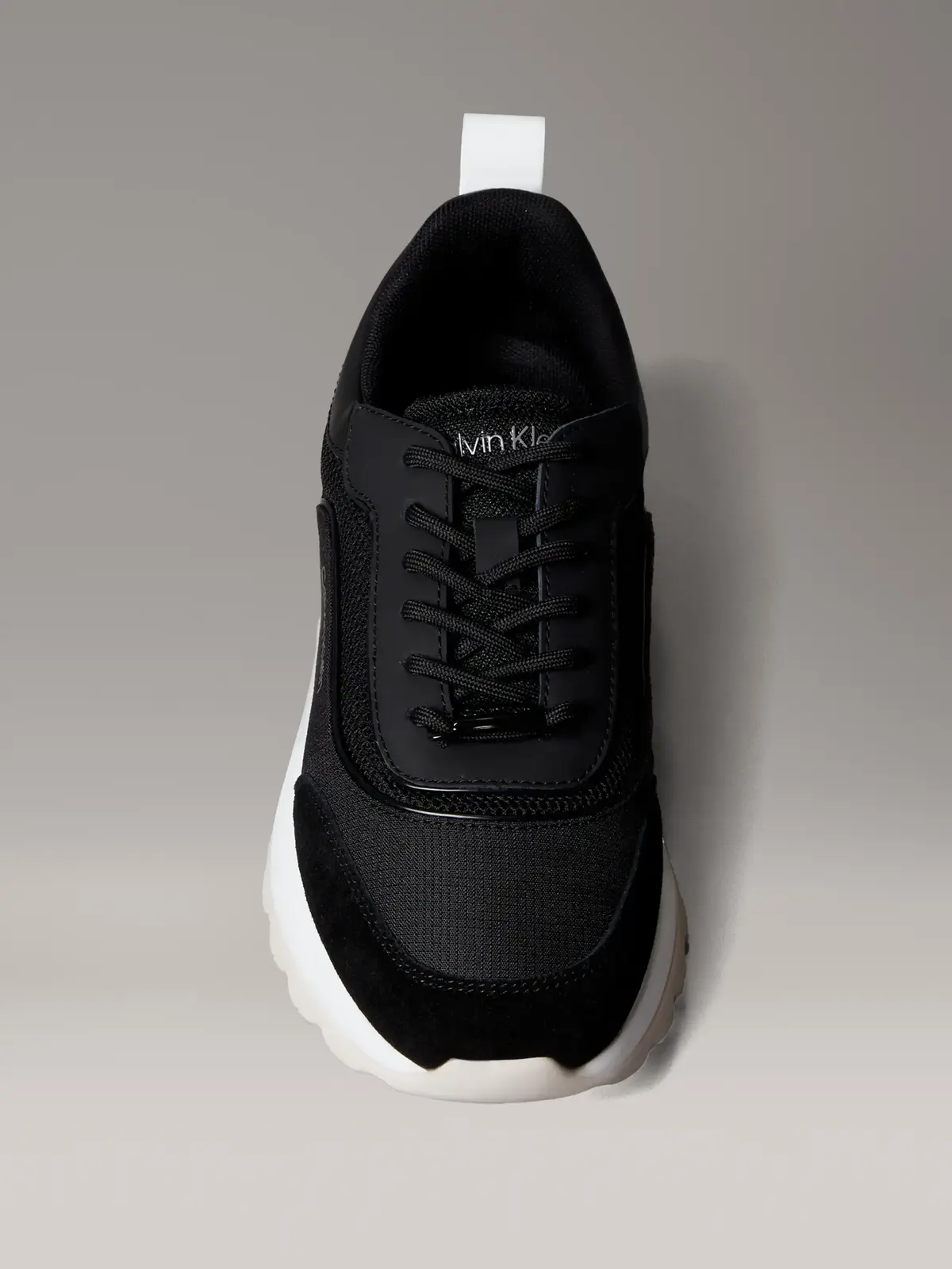 Calvin Klein RUNNER LACE UP MESH, 0GM Siyah Kadın Spor Ayakkabı