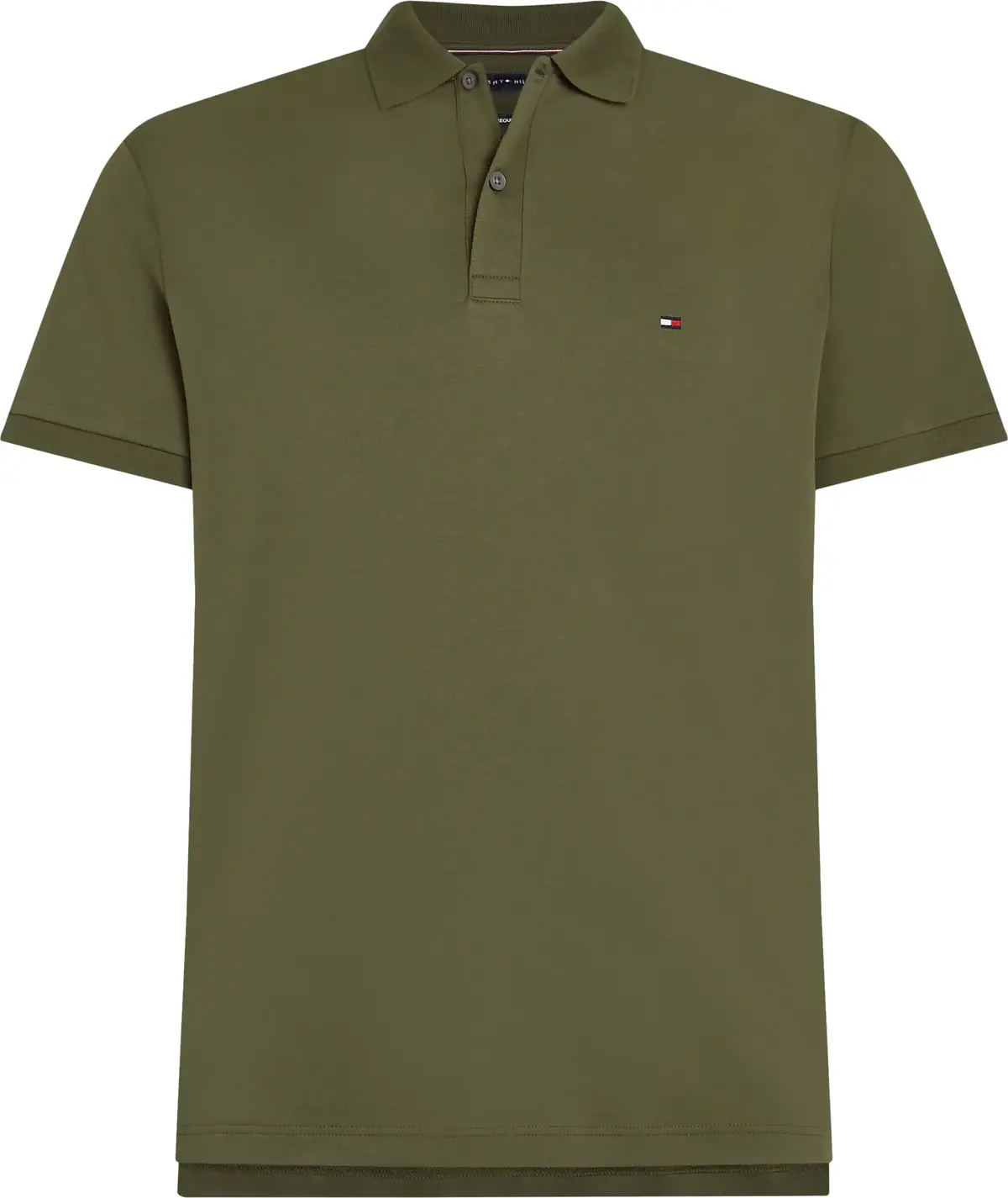 Tommy Hilfiger LIQUID COTTON REG SE, RBN Yeşil Erkek T-Shirt & Polo