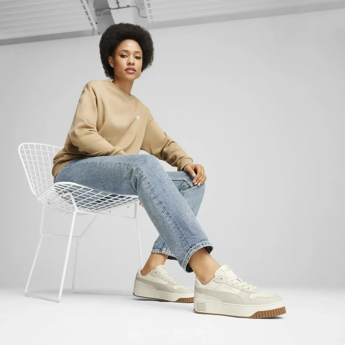 Puma Carina Street Kırık Beyaz Kadın Günlük Spor Ayakkabı