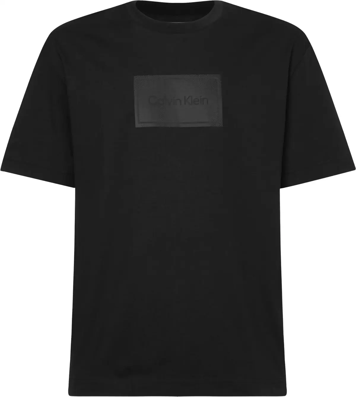 Calvin Klein TEXTURED LOGO BOX C Erkek Siyah T-Shirt