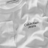 Calvin Klein CKJ STACK LOGO T-SHI Erkek Beyaz T-Shirt
