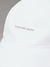 Calvin Klein PRINTED MONOLOGO CAP, YAA Beyaz Kadın Şapka
