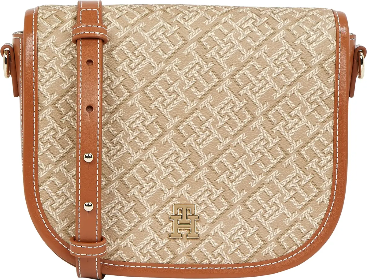 Tommy Hilfiger TH MONOPLAY LEATHER, RBT Bej Kadın Çanta & Cüzdan