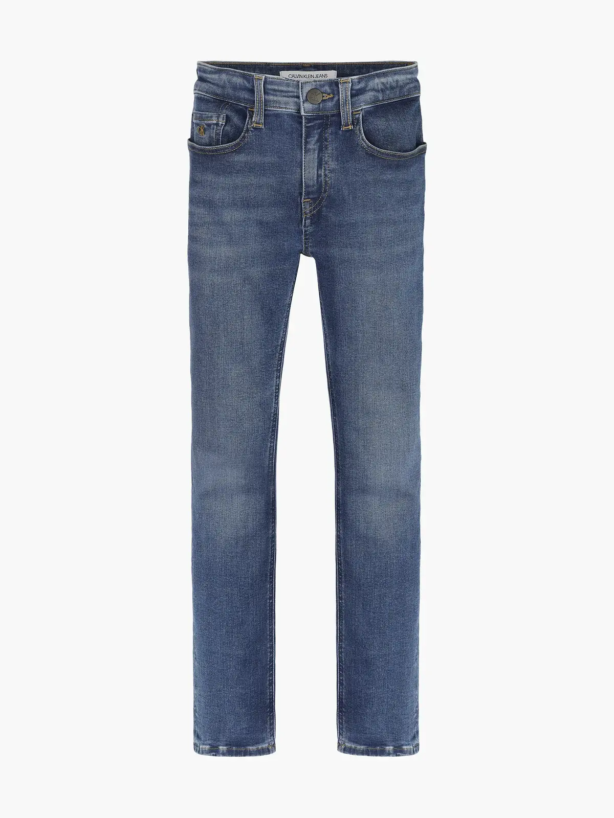Calvin Klein SLIM ESS MID BLUE ST Erkek Mavi Kot Pantolon