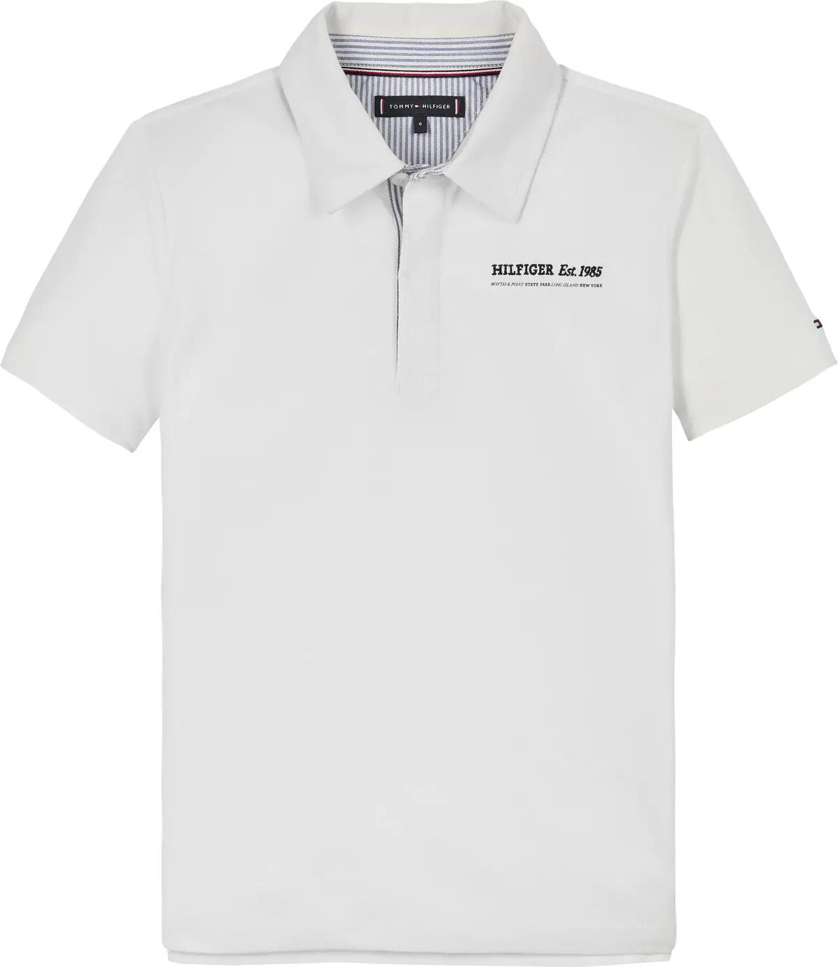 Tommy Hilfiger HILFIGER ITHACA STP, YBR Beyaz Erkek Beyaz T-Shirt & Polo