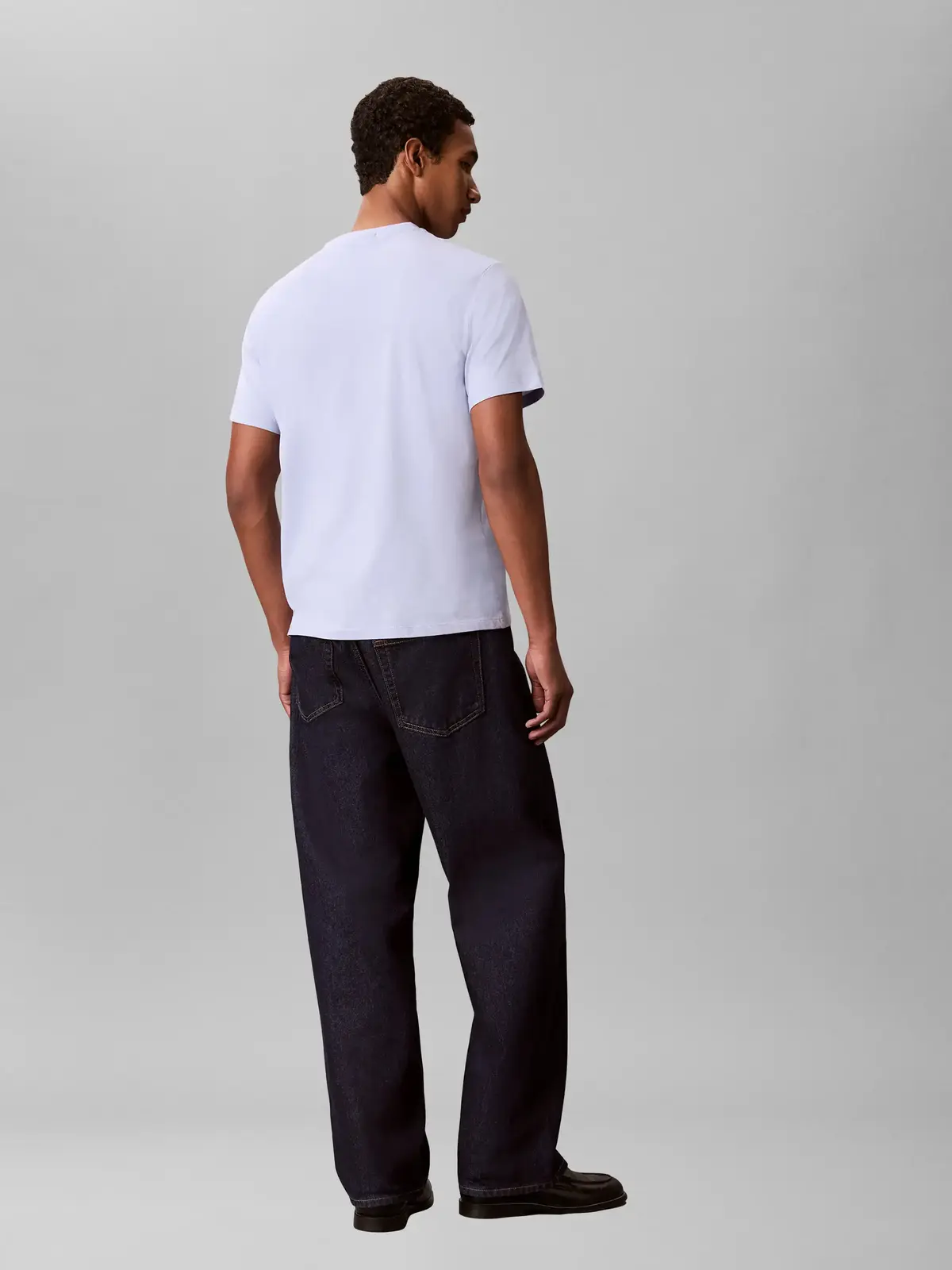 Calvin Klein SS BADGE 30S JERSEY Mavi Erkek Tişört