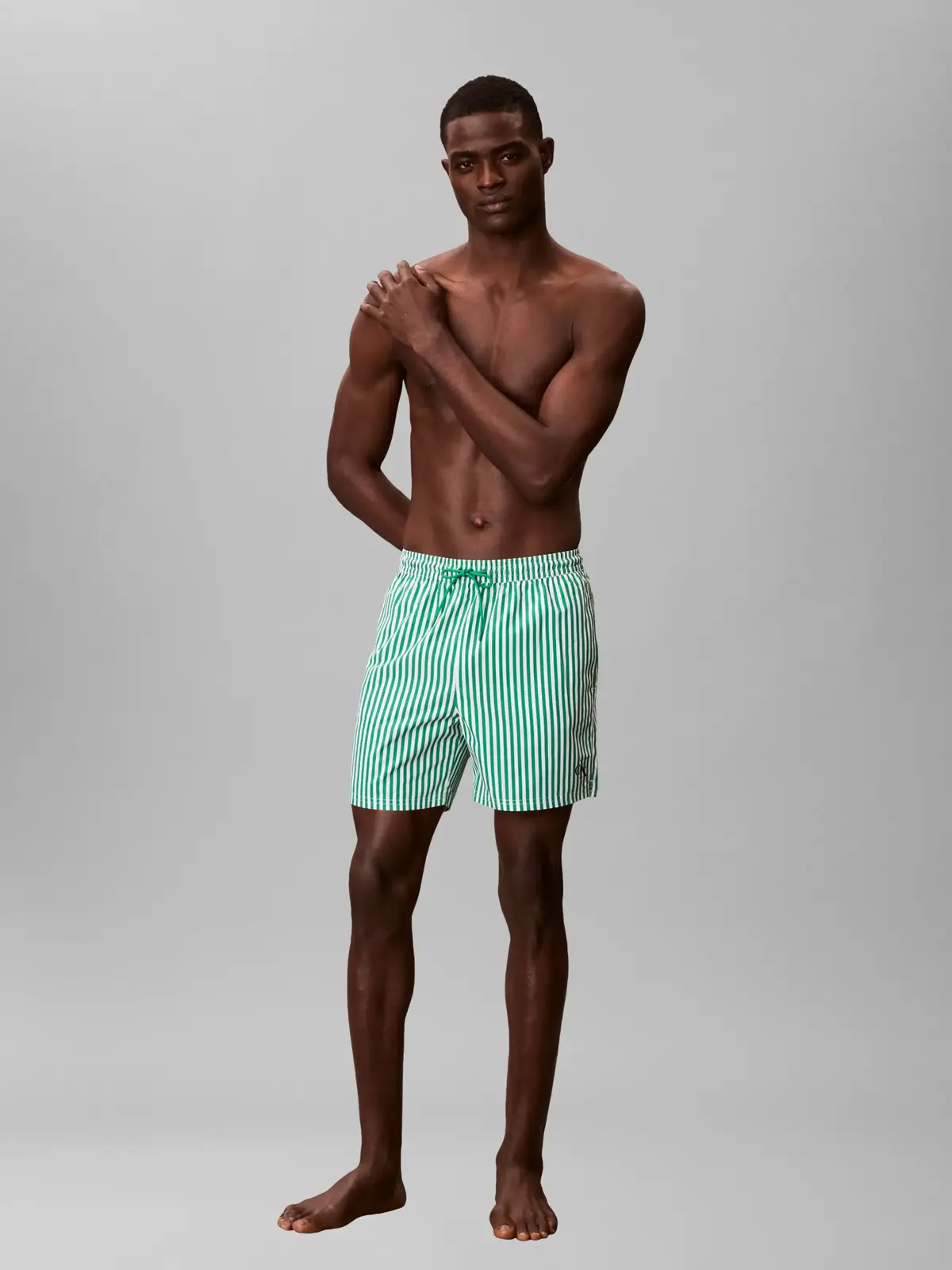 Calvin Klein MEDIUM DRAWSTRING Yeşil Erkek Orta Boy Deniz Şortu