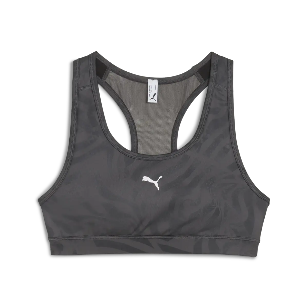 Puma 4KEEPS BRA PADDED PRINT Siyah Sporcu Sütyeni