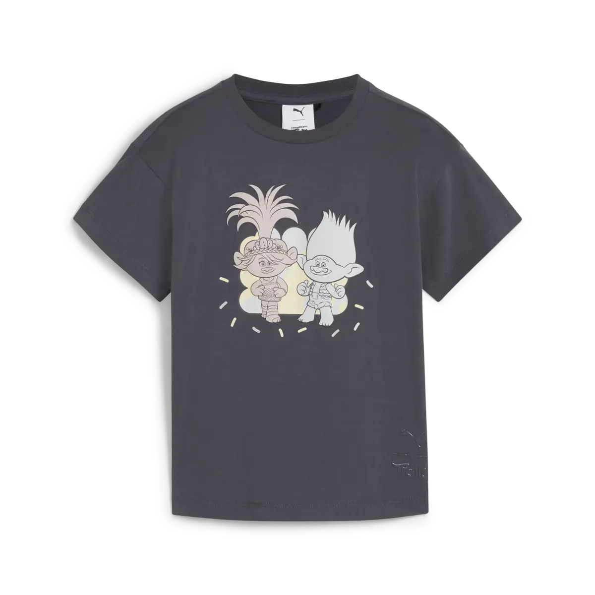 Puma X TROLLS Graphic Tee Gri Erkek T-Shirt & Polo