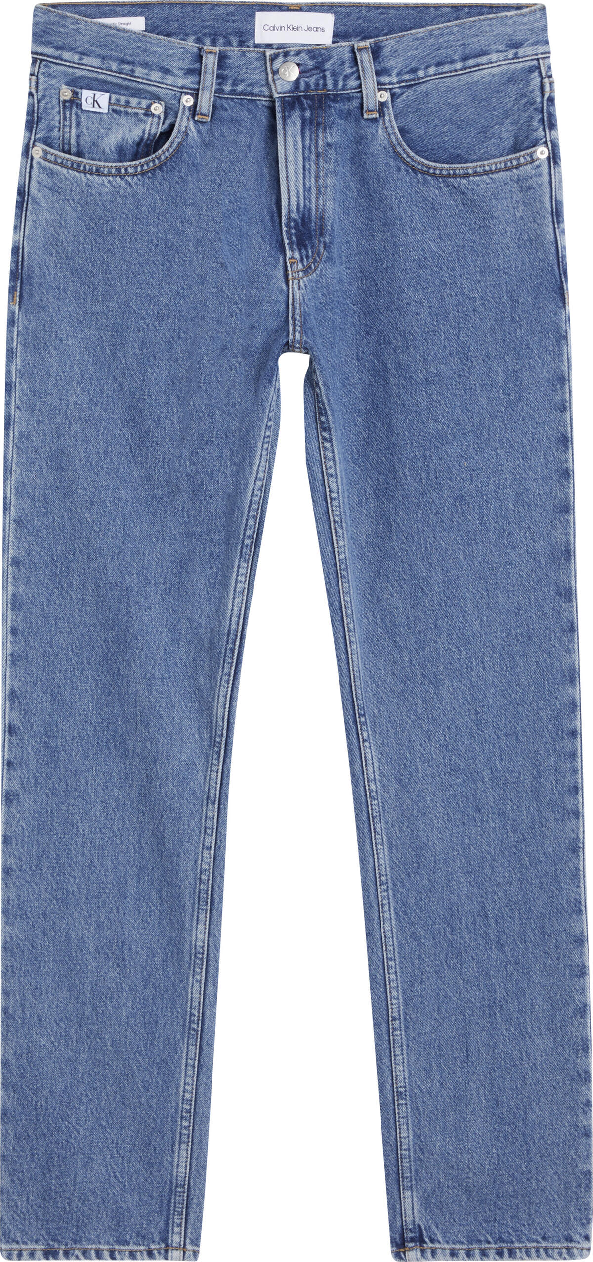 Calvin Klein AUTHENTIC STRAIGHT Erkek Mavi Kot Pantolon