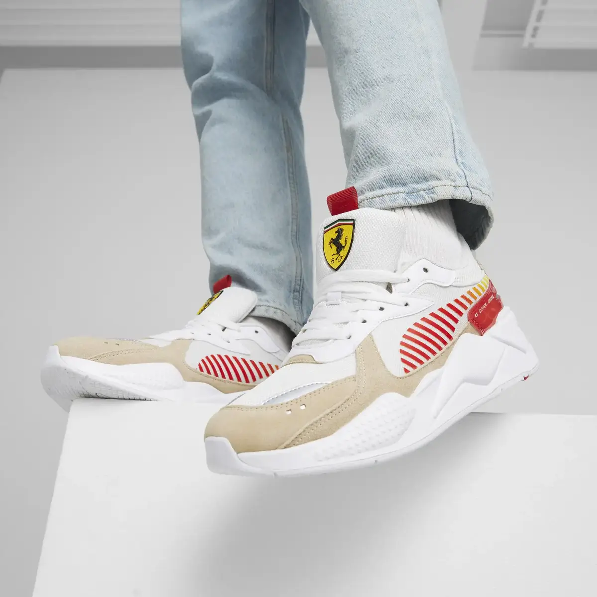 Puma Ferrari RS-X Beyaz Erkek Günlük Spor Ayakkabı
