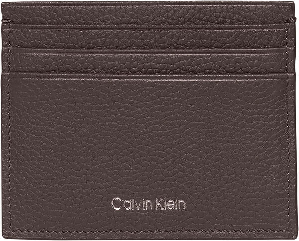 Calvin Klein FOIL EMBOSS EW CARD CASE Kahverengi Erkek Çanta & Cüzdan