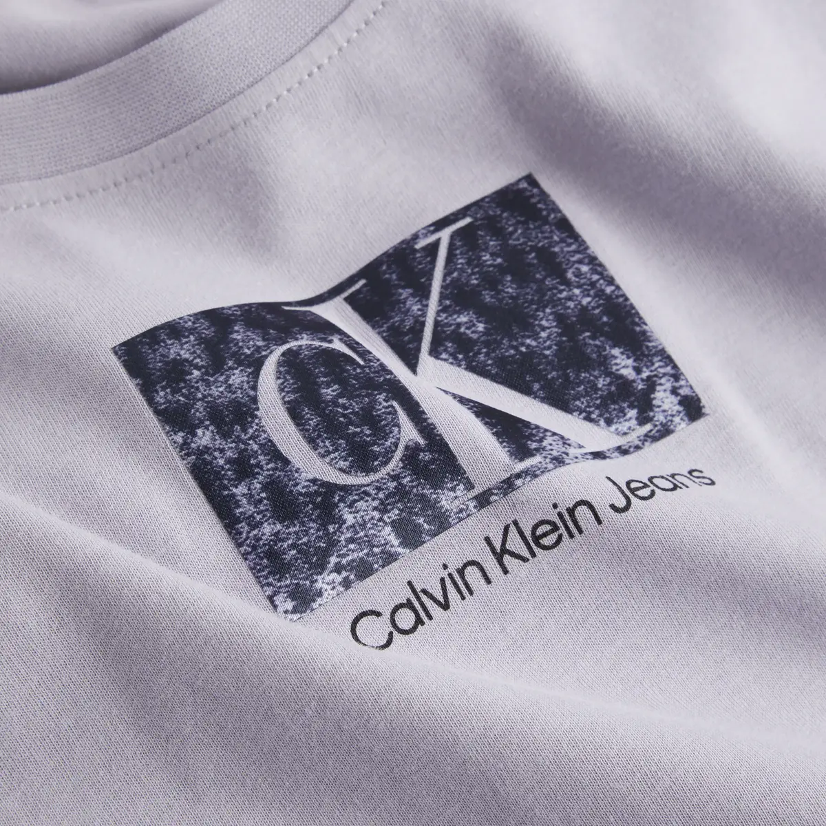 Calvin Klein PRINTED BOX SLIM TEE, PC1 Mor Kadın T-Shirt & Polo