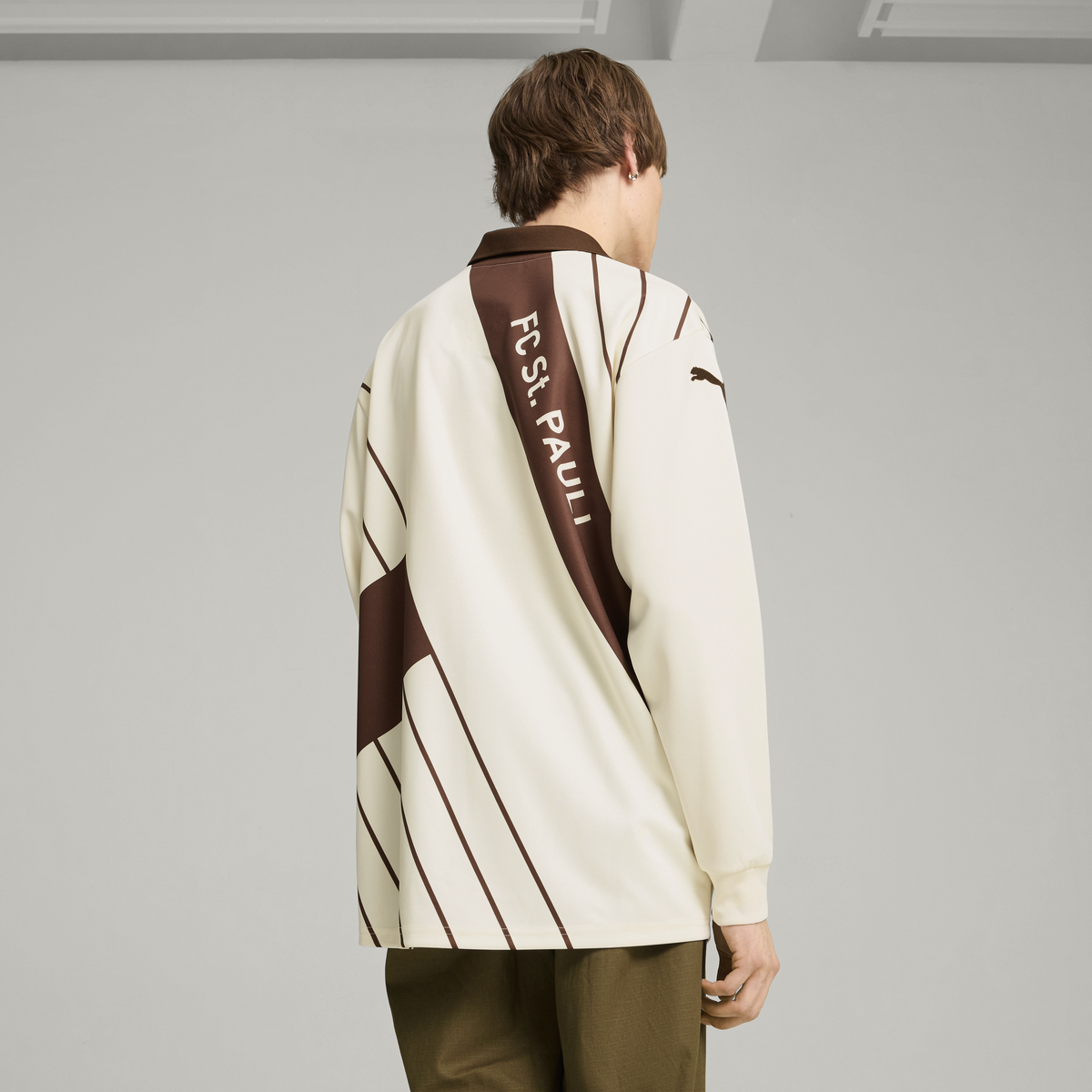 Puma PUMA x FC ST. PAULI Jersey Bej Erkek Sweatshirt