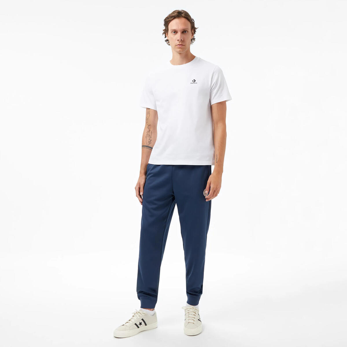Converse STAR CHEVRON TEE WHITE Beyaz Unisex T-Shirt