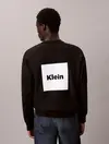 Calvin Klein LS PREMIUM FLEECE CA Siyah Erkek Tişört