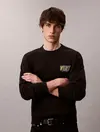 Calvin Klein PREMIUM FLEECE LOGO, UB1 Siyah Erkek Sweatshirt