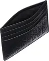 Calvin Klein EMBOSSED EMBLEM CARD CASE Erkek Siyah Cüzdan
