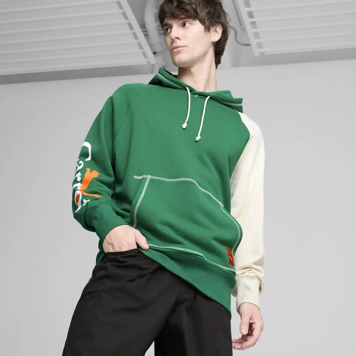 Puma X CARROTS Hoodie Yeşil Erkek Hoodie