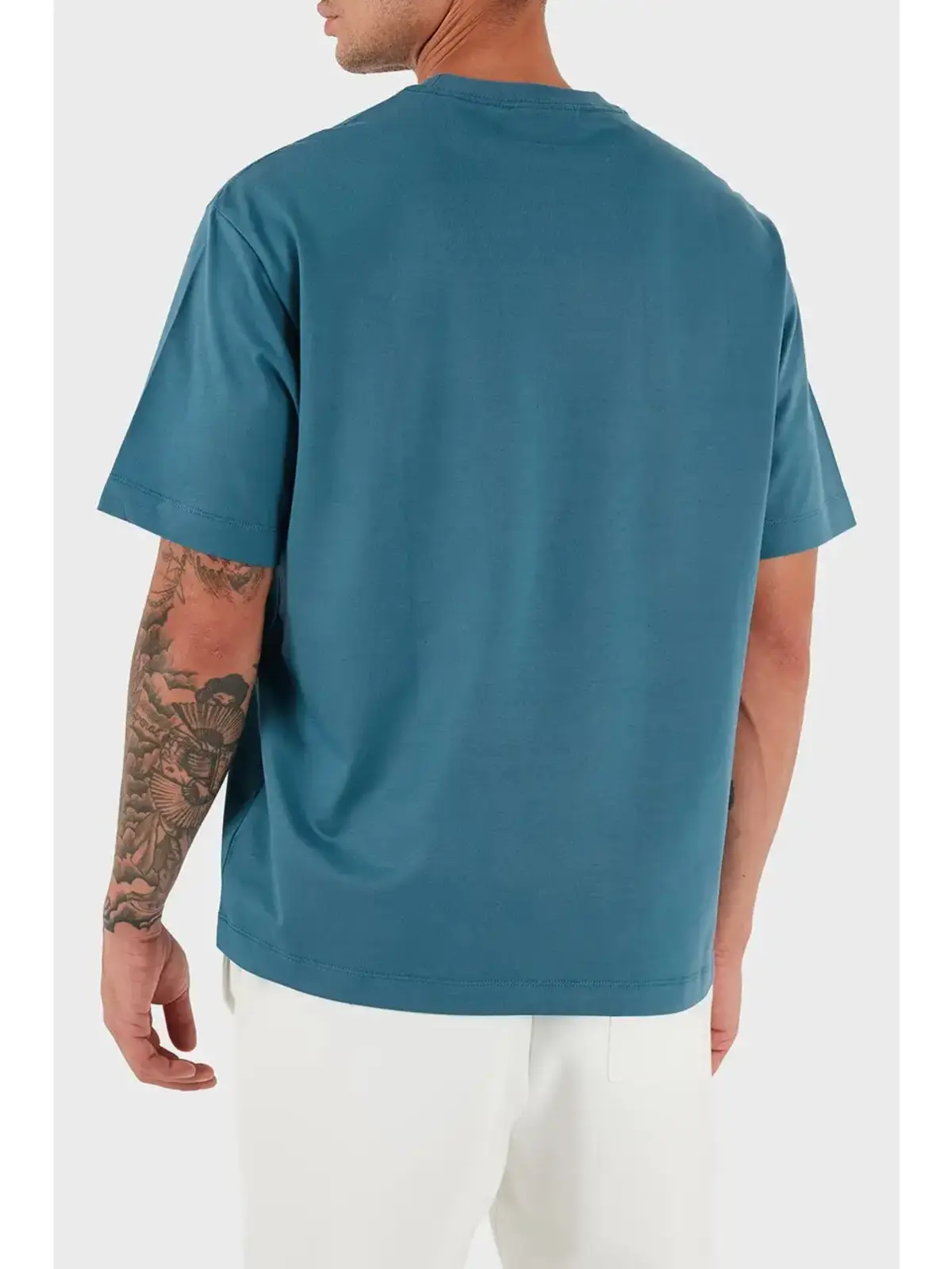 Calvin Klein SS 16S RLXD FIT CKJ GRAPHIC TEE Mavi Erkek Tişört