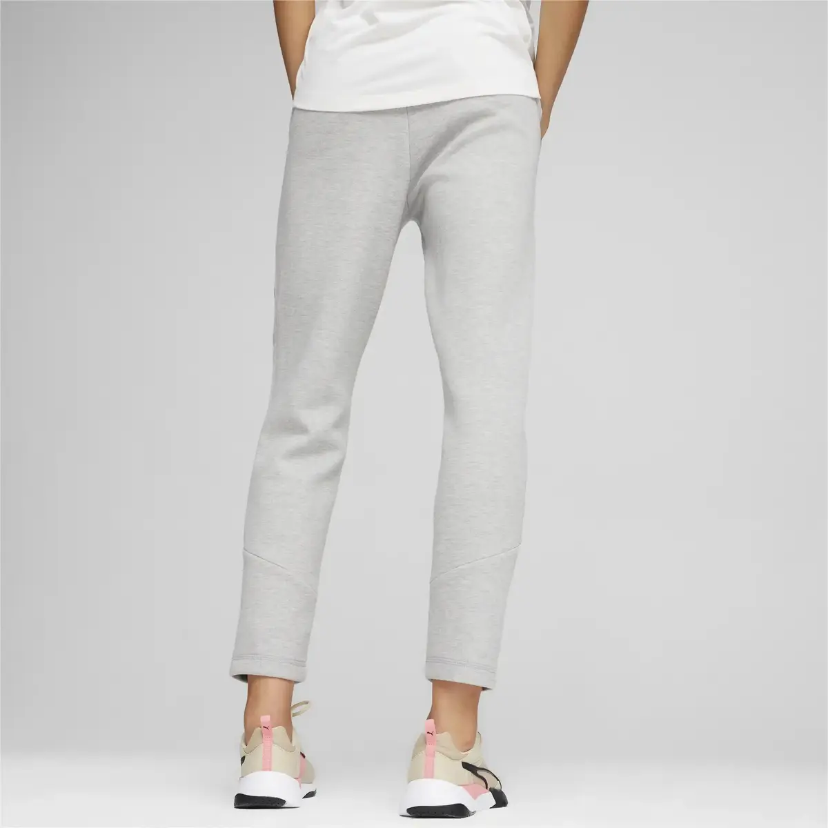 Puma EVOSTRIPE High-Waist Pants Gri Kadın Eşofman Altı