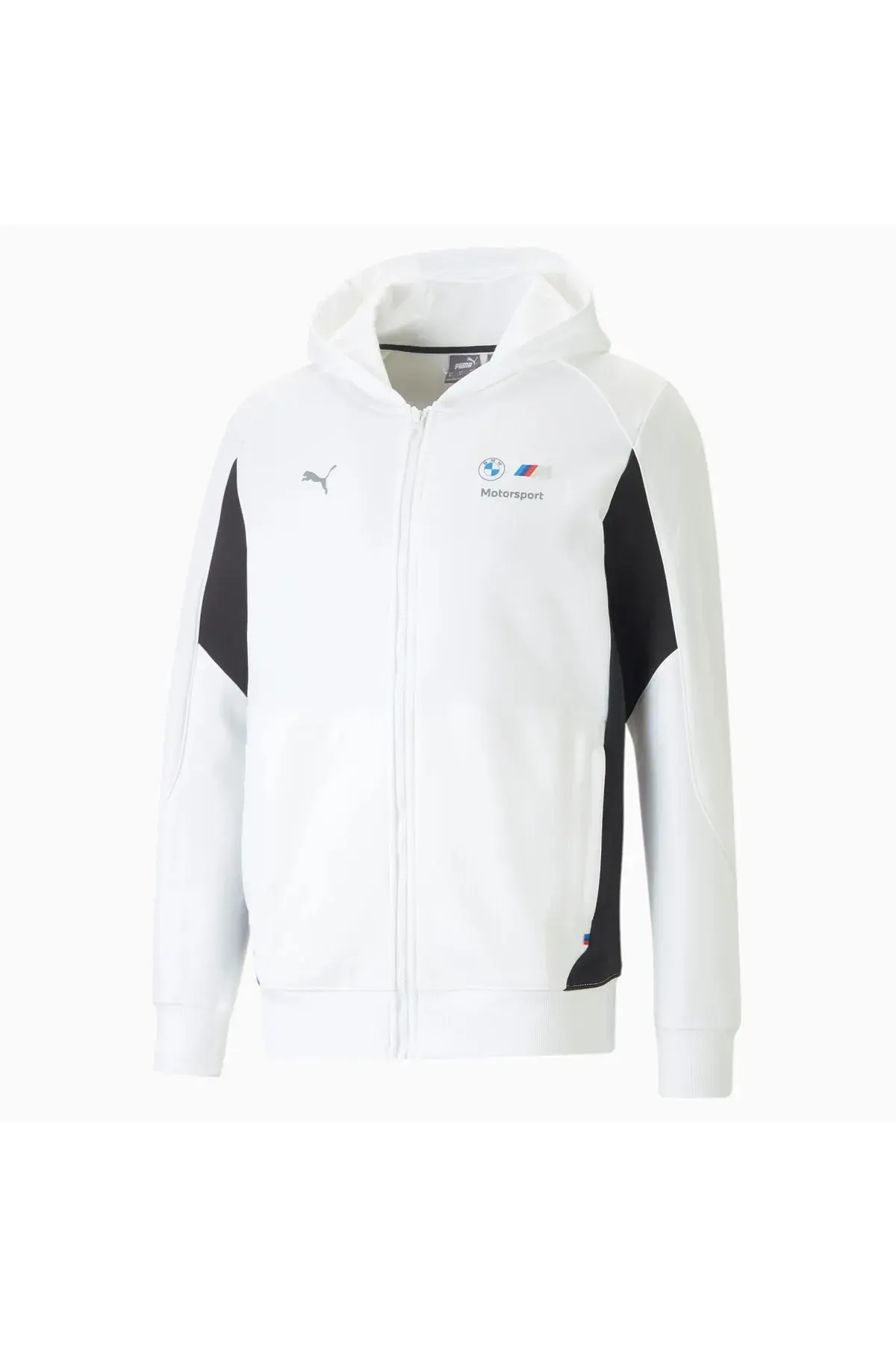 BMW MMS Hdd Sweat Jkt Erkek Beyaz Fermuarlı Sweatshirt