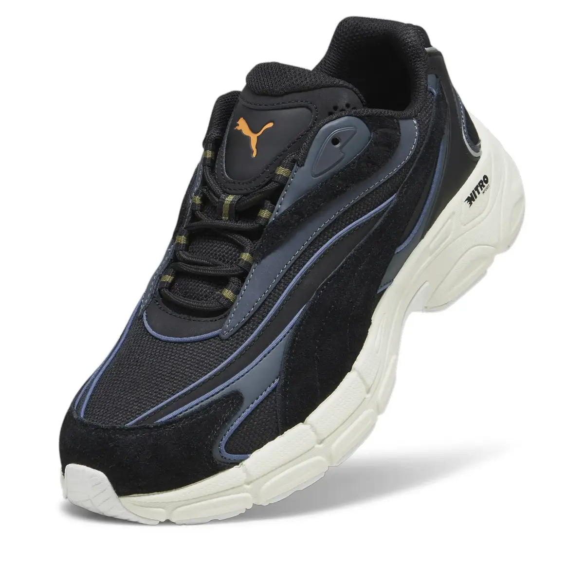 Puma Teveris Nitro Vortex Hairy Siyah Unisex Günlük Spor Ayakkabı
