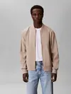 Calvin Klein LS MATTE BOMBER JACK Bej Erkek Fermuarlı Ceket