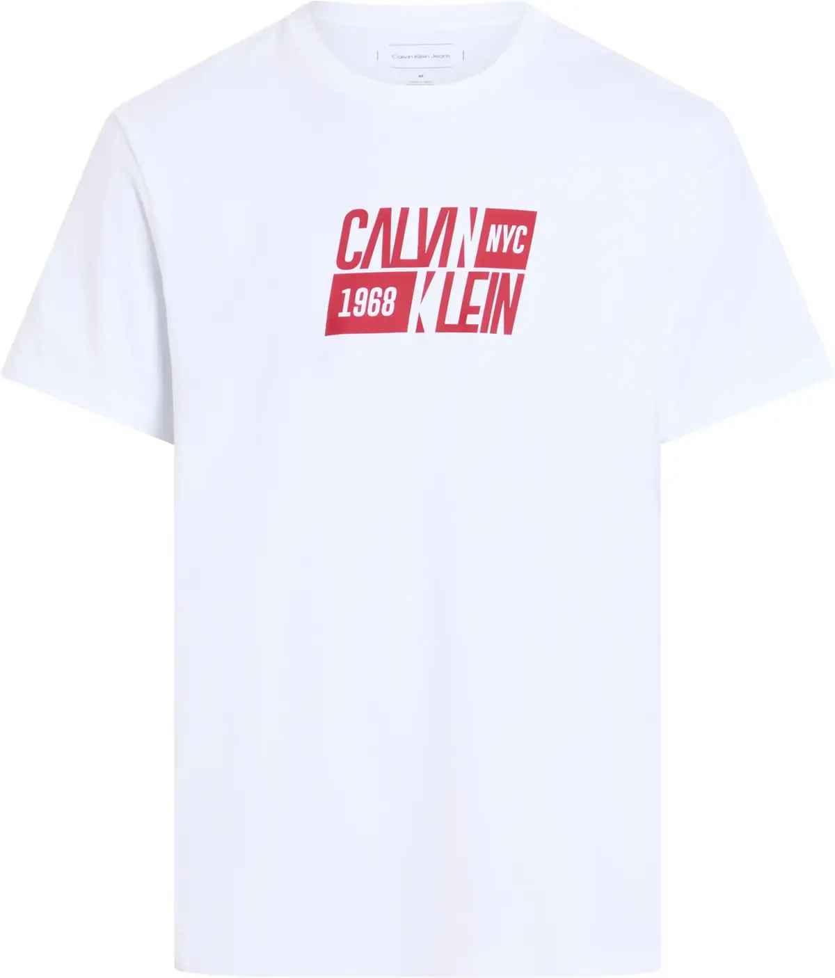 Calvin Klein SS SPORT LOGO CLASSI, YAA Beyaz Erkek T-Shirt & Polo
