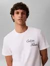 Calvin Klein SS 30s EU CALVIN KLE, YAF Beyaz Erkek T-Shirt