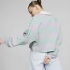 Puma Swxp Striped Longsleeve Eflağtun Crop Kadın Sweatshirt