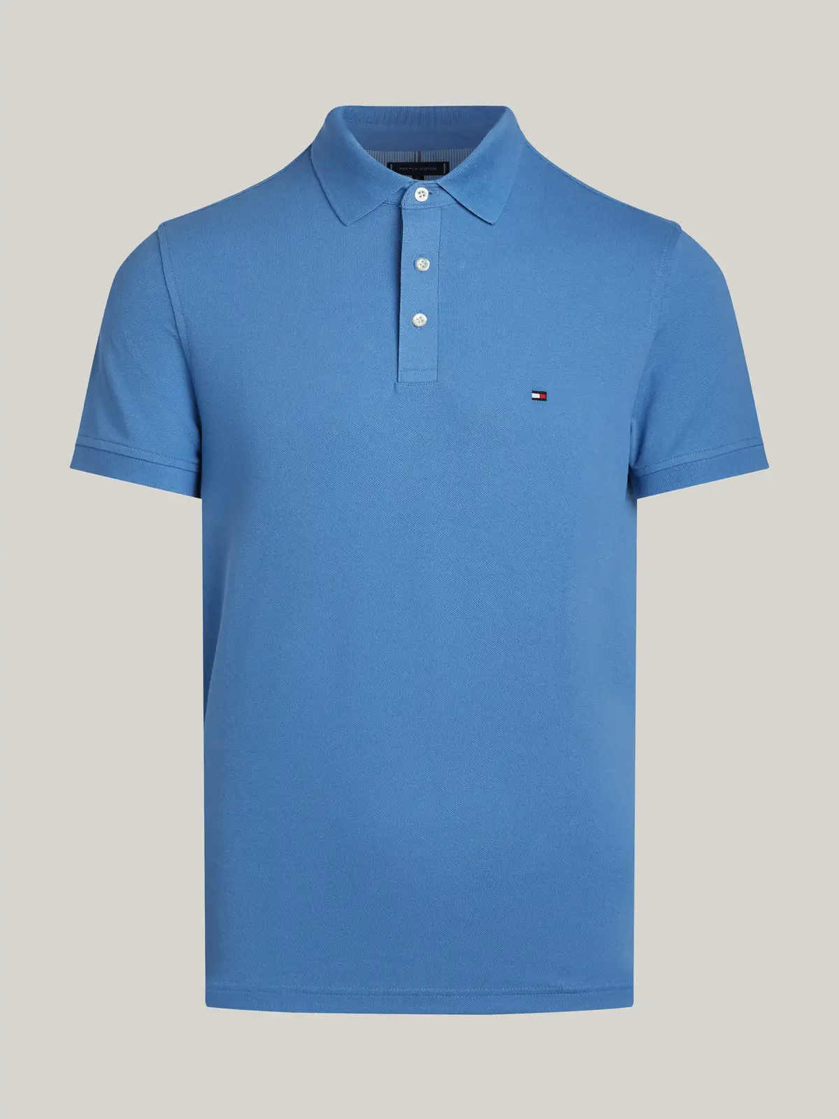 Tommy Hilfiger 1985 SLIM POLO Erkek Mavi T-Shirt