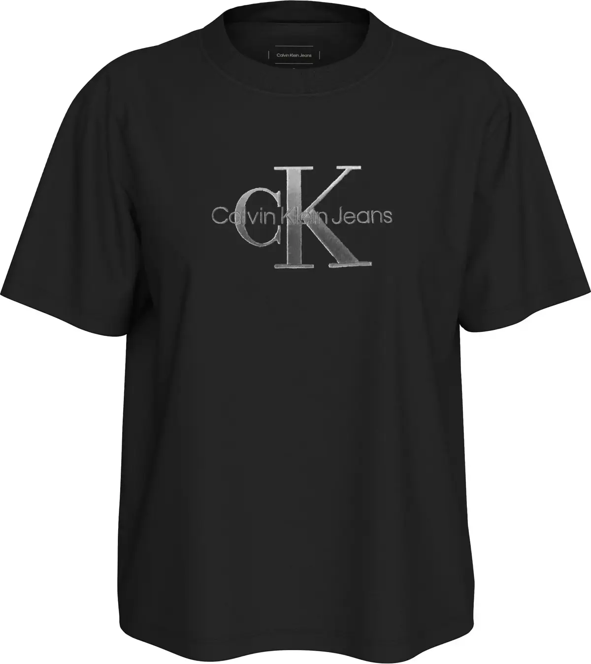 Calvin Klein EMBROIDERED MONOLOGO, BEH Siyah Kadın T-Shirt & Polo