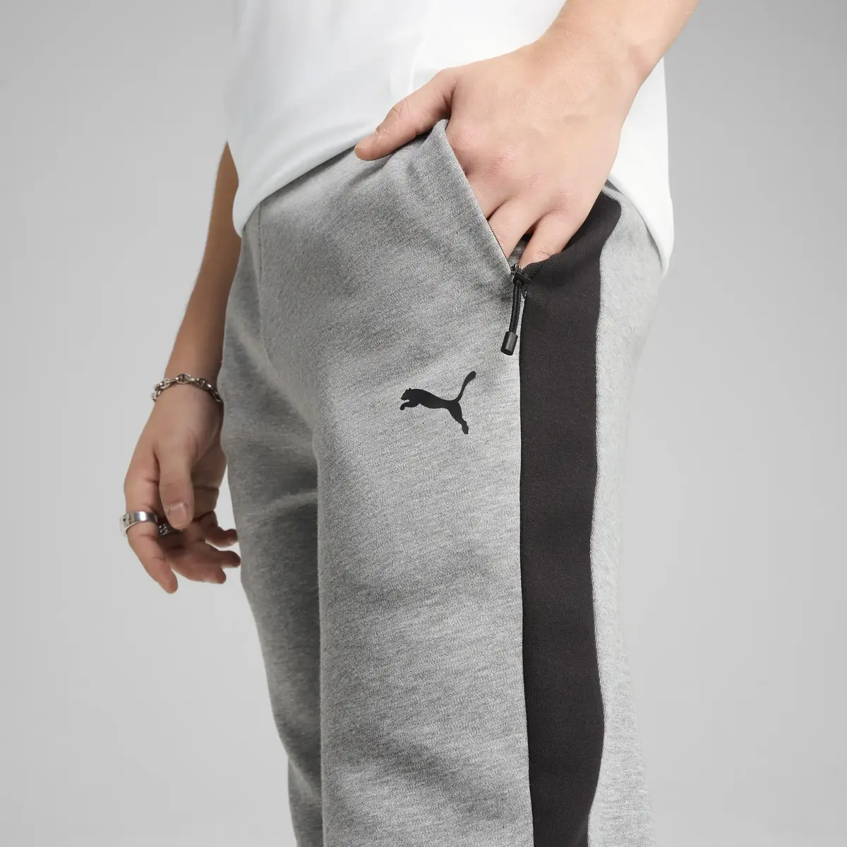 Puma EVOSTRIPE CORE Pants Gri Erkek Eşofman Altı